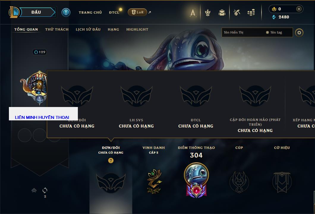 Tài khoản Liên Minh, ĐTCL mã số 61370 giá rẻ - Shop LMHT