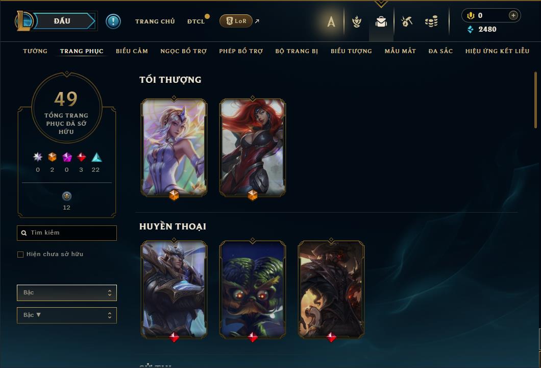 Hình ảnh chi tiết tài khoản LMHT mã số 61370 - Shop LMHT