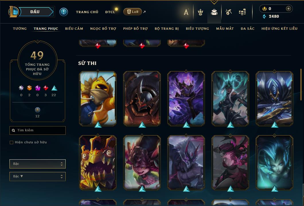 Hình ảnh chi tiết tài khoản LMHT mã số 61370 - Shop LMHT