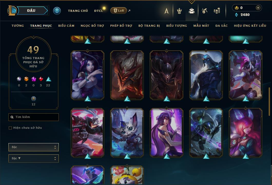 Hình ảnh chi tiết tài khoản LMHT mã số 61370 - Shop LMHT