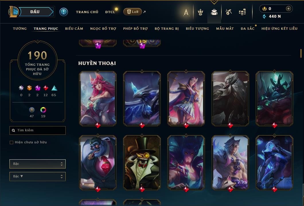 Hình ảnh chi tiết tài khoản LMHT mã số 61389 - Shop LMHT