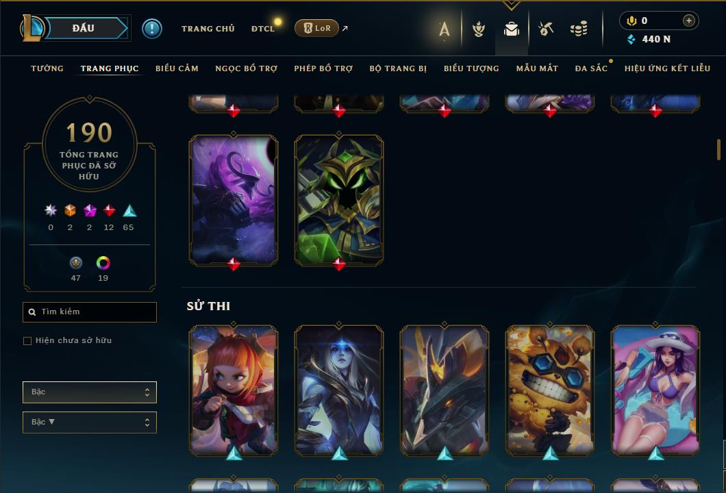 Hình ảnh chi tiết tài khoản LMHT mã số 61389 - Shop LMHT