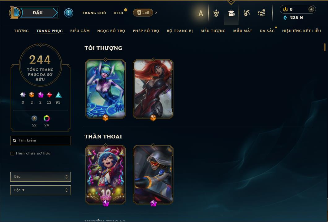 Hình ảnh chi tiết tài khoản LMHT mã số 61436 - Shop LMHT