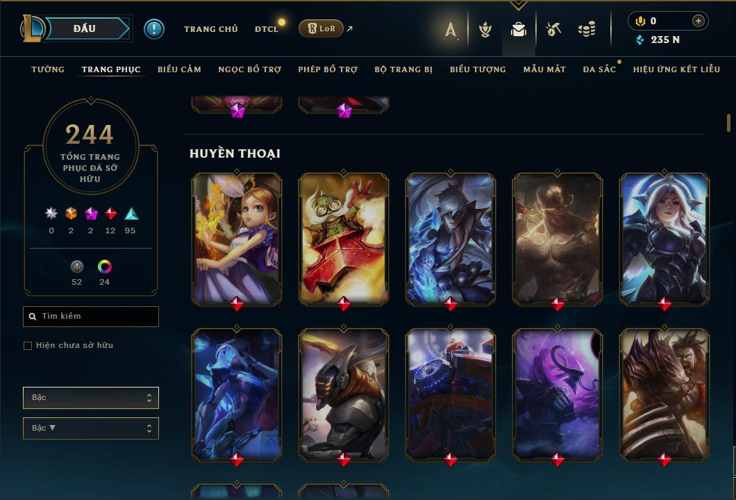 Hình ảnh chi tiết tài khoản LMHT mã số 61436 - Shop LMHT