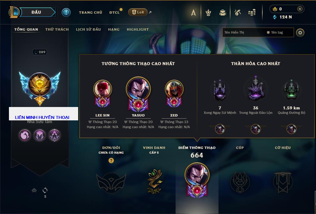 Hình ảnh chi tiết tài khoản LMHT mã số 61564 - Shop LMHT