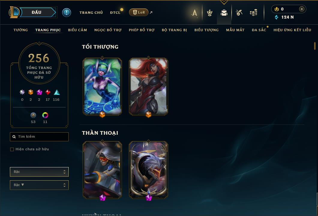 Hình ảnh chi tiết tài khoản LMHT mã số 61564 - Shop LMHT