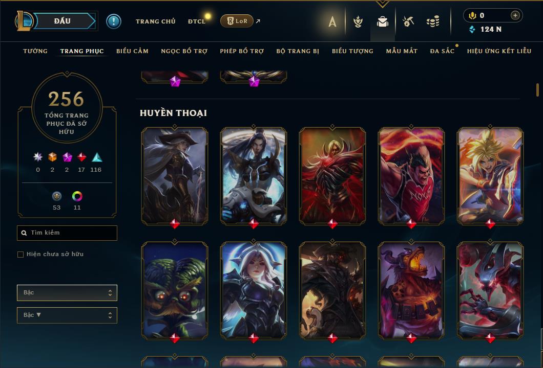 Hình ảnh chi tiết tài khoản LMHT mã số 61564 - Shop LMHT