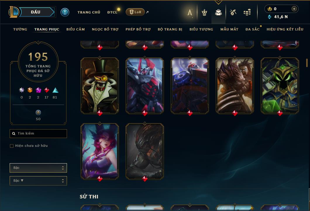 Hình ảnh chi tiết tài khoản LMHT mã số 61649 - Shop LMHT