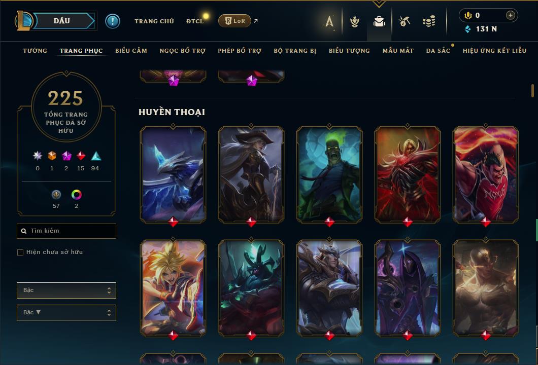 Hình ảnh chi tiết tài khoản LMHT mã số 61667 - Shop LMHT