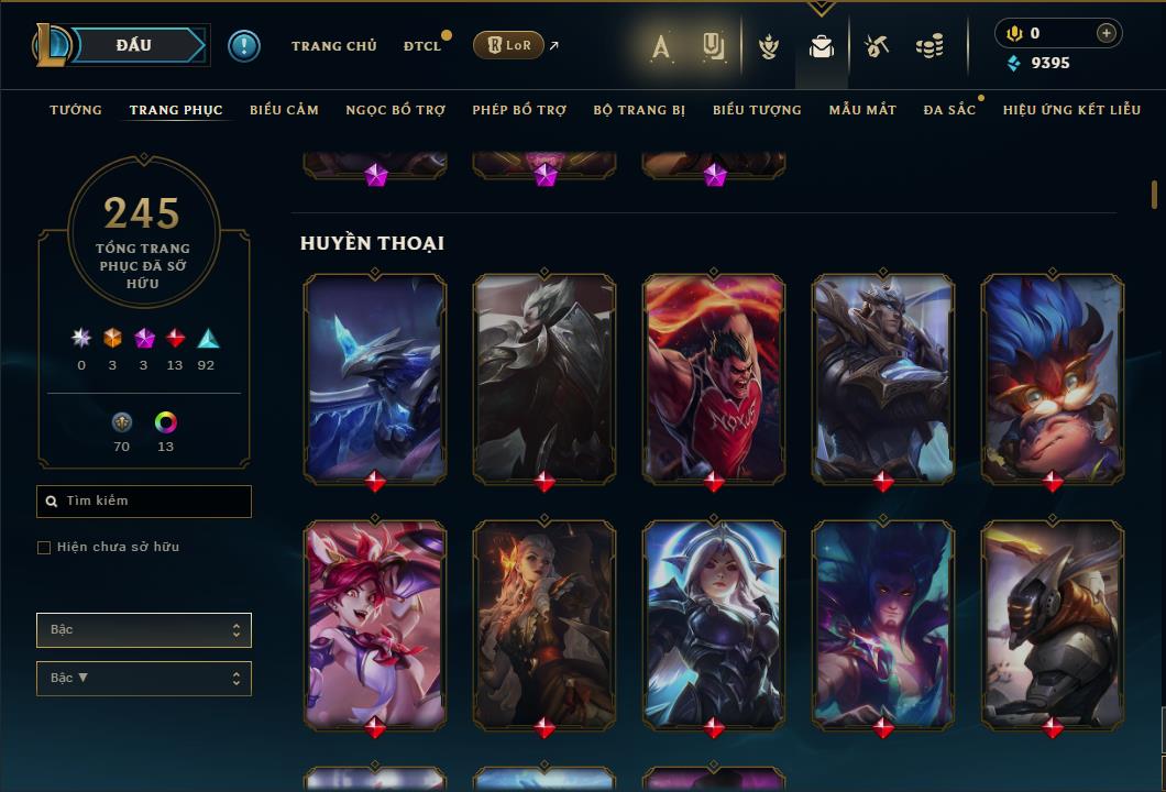 Hình ảnh chi tiết tài khoản LMHT mã số 63809 - Shop LMHT