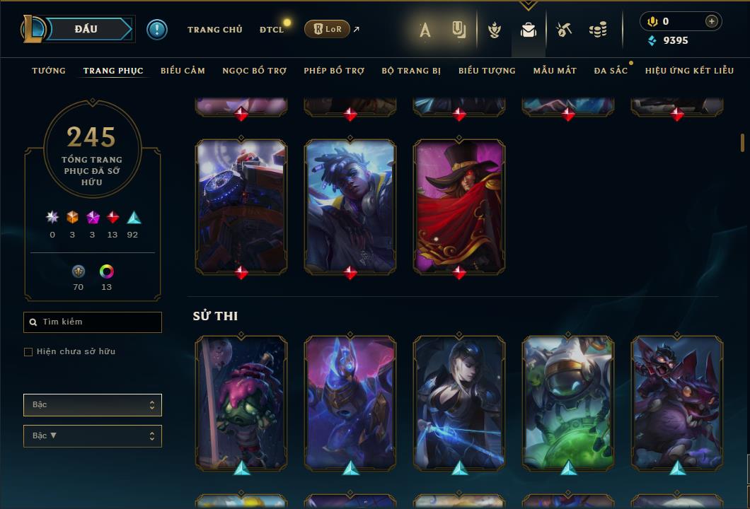 Hình ảnh chi tiết tài khoản LMHT mã số 63809 - Shop LMHT