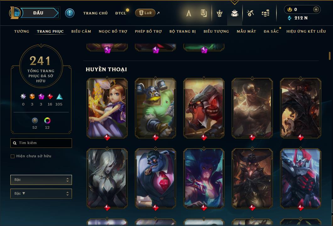 Hình ảnh chi tiết tài khoản LMHT mã số 63810 - Shop LMHT