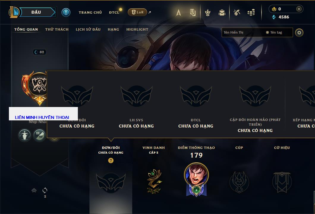 Tài khoản Liên Minh, ĐTCL mã số 63949 giá rẻ - Shop LMHT