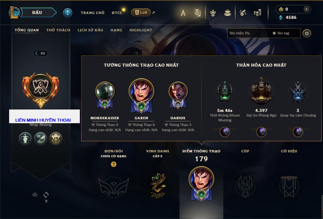 Hình ảnh chi tiết tài khoản LMHT mã số 63949 - Shop LMHT