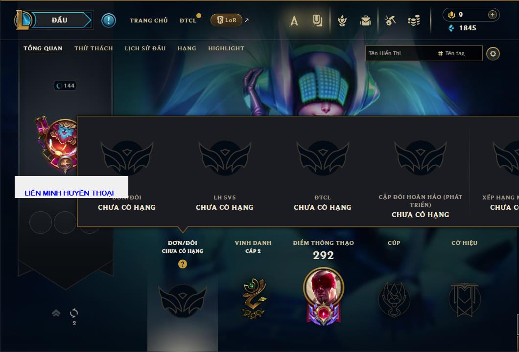 Tài khoản Liên Minh, ĐTCL mã số 63956 giá rẻ - Shop LMHT