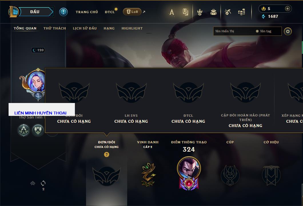 Tài khoản Liên Minh, ĐTCL mã số 63957 giá rẻ - Shop LMHT