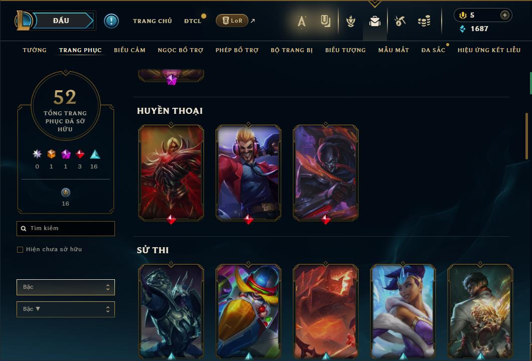 Hình ảnh chi tiết tài khoản LMHT mã số 63957 - Shop LMHT