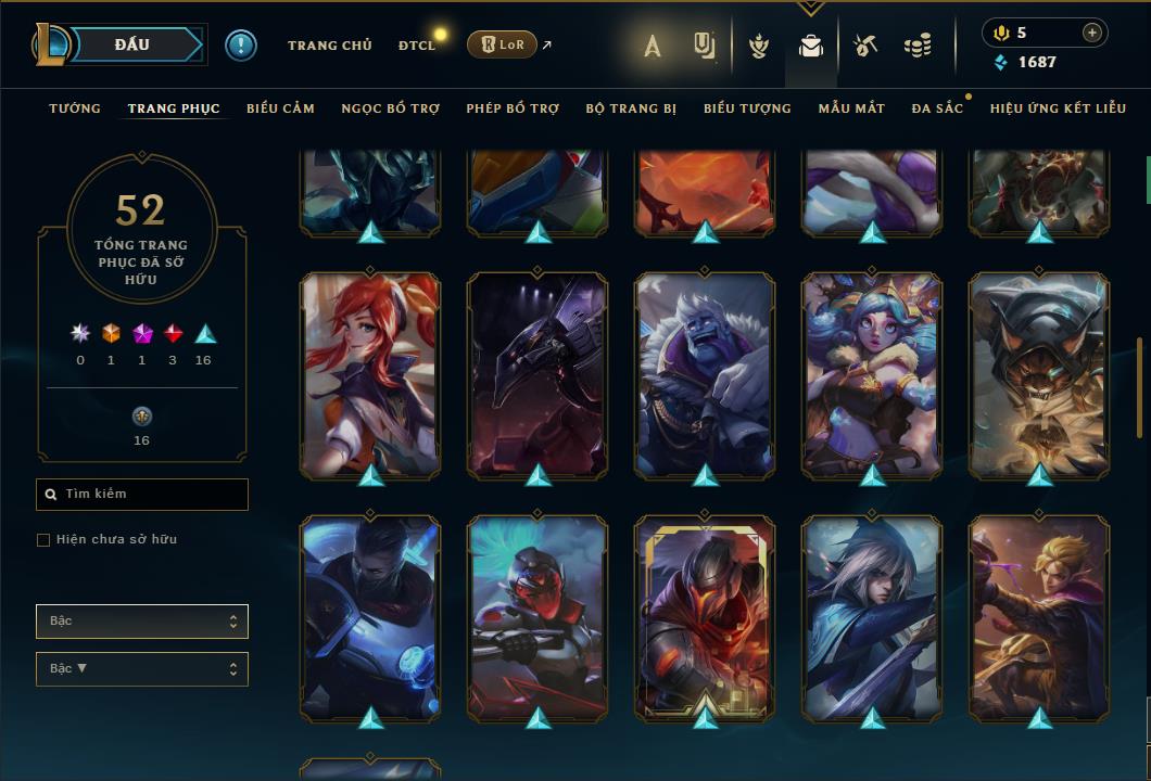 Hình ảnh chi tiết tài khoản LMHT mã số 63957 - Shop LMHT