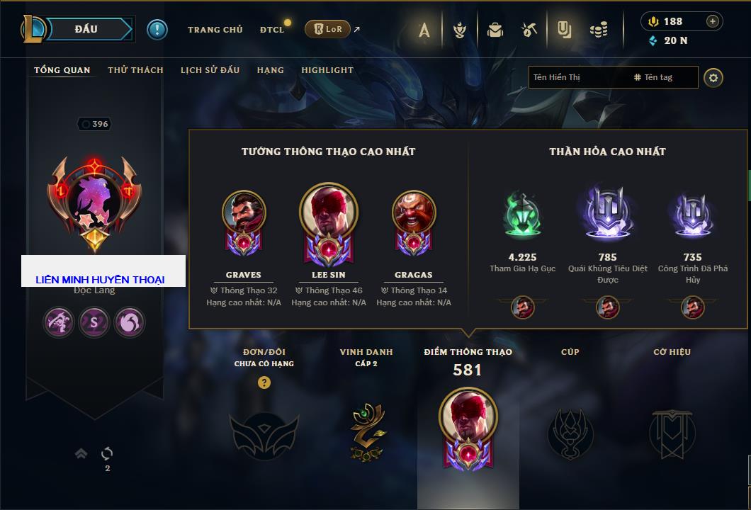 Hình ảnh chi tiết tài khoản LMHT mã số 64287 - Shop LMHT