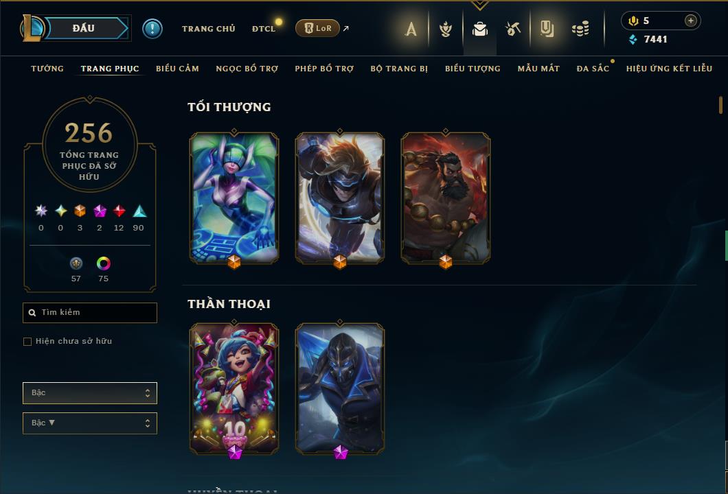 Hình ảnh chi tiết tài khoản LMHT mã số 64292 - Shop LMHT