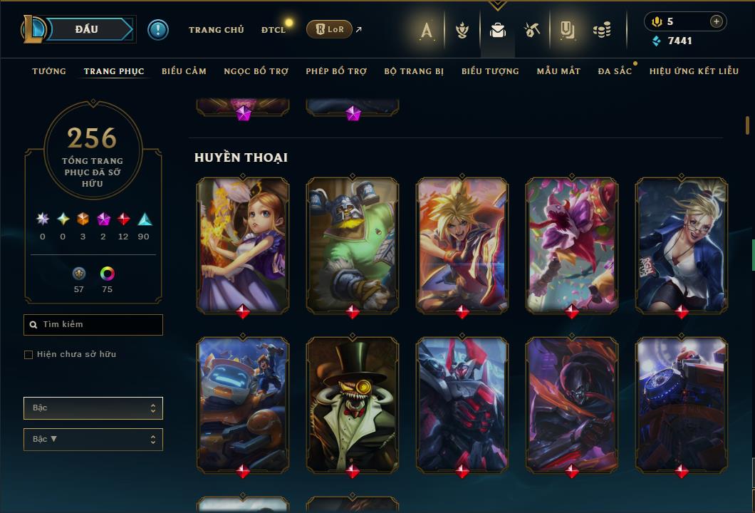 Hình ảnh chi tiết tài khoản LMHT mã số 64292 - Shop LMHT