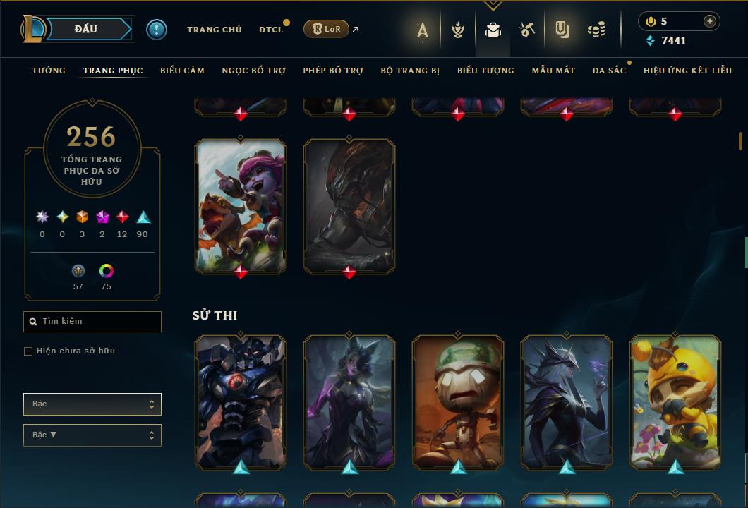 Hình ảnh chi tiết tài khoản LMHT mã số 64292 - Shop LMHT