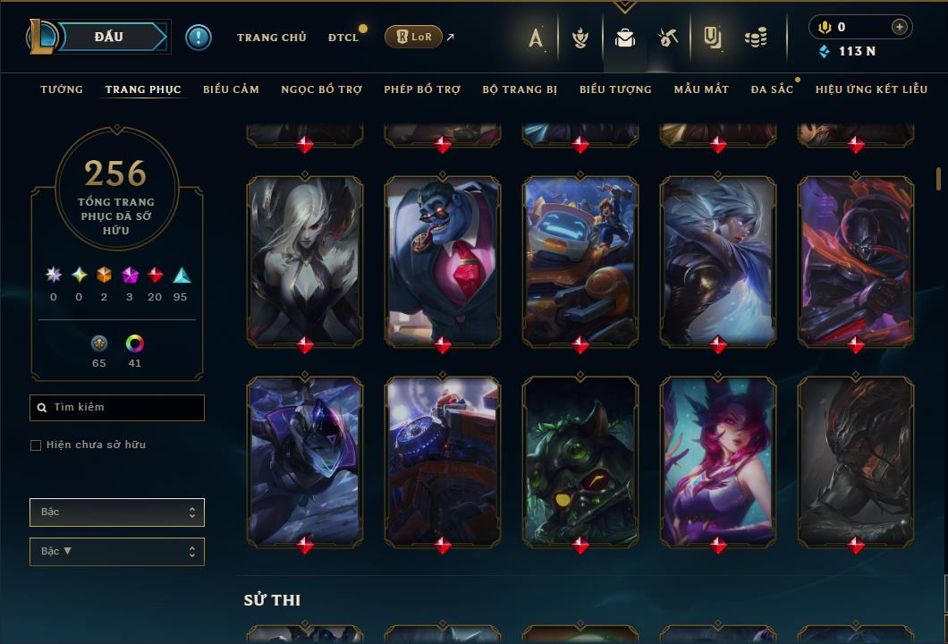 Hình ảnh chi tiết tài khoản LMHT mã số 64293 - Shop LMHT