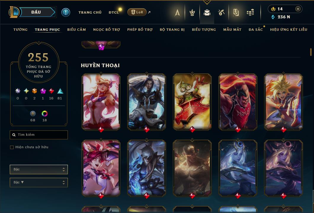 Hình ảnh chi tiết tài khoản LMHT mã số 64294 - Shop LMHT