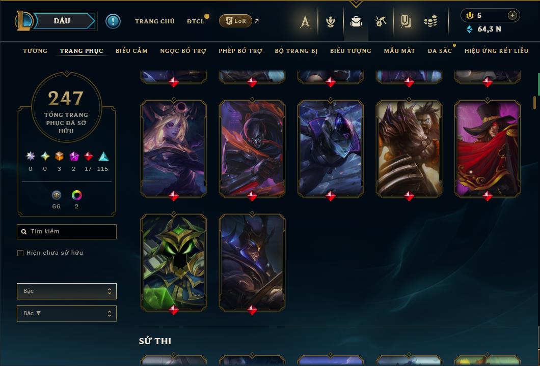 Hình ảnh chi tiết tài khoản LMHT mã số 64297 - Shop LMHT