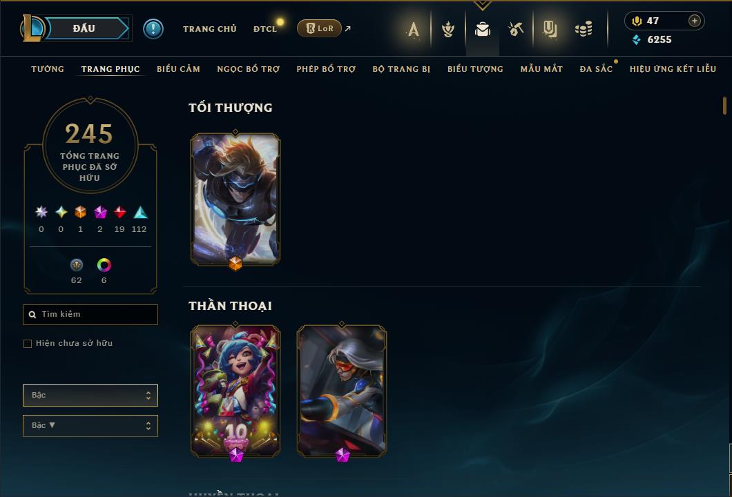 Hình ảnh chi tiết tài khoản LMHT mã số 64298 - Shop LMHT