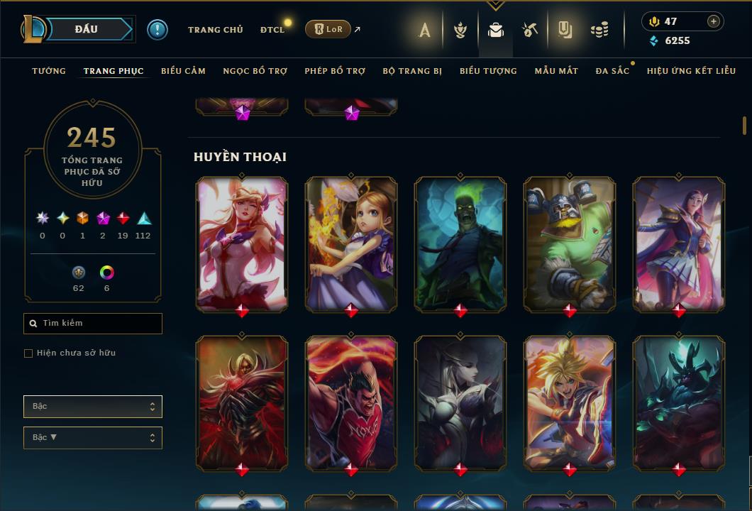 Hình ảnh chi tiết tài khoản LMHT mã số 64298 - Shop LMHT