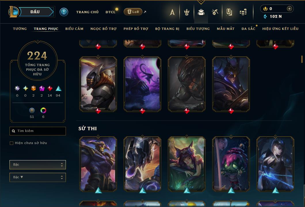 Hình ảnh chi tiết tài khoản LMHT mã số 64312 - Shop LMHT