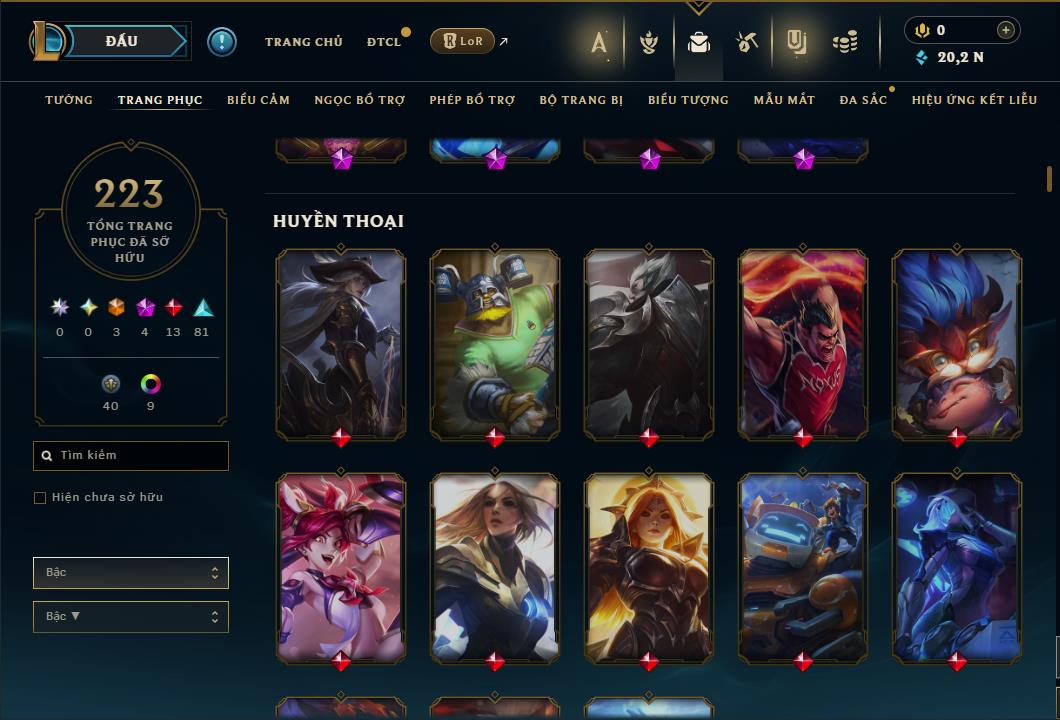 Hình ảnh chi tiết tài khoản LMHT mã số 64313 - Shop LMHT