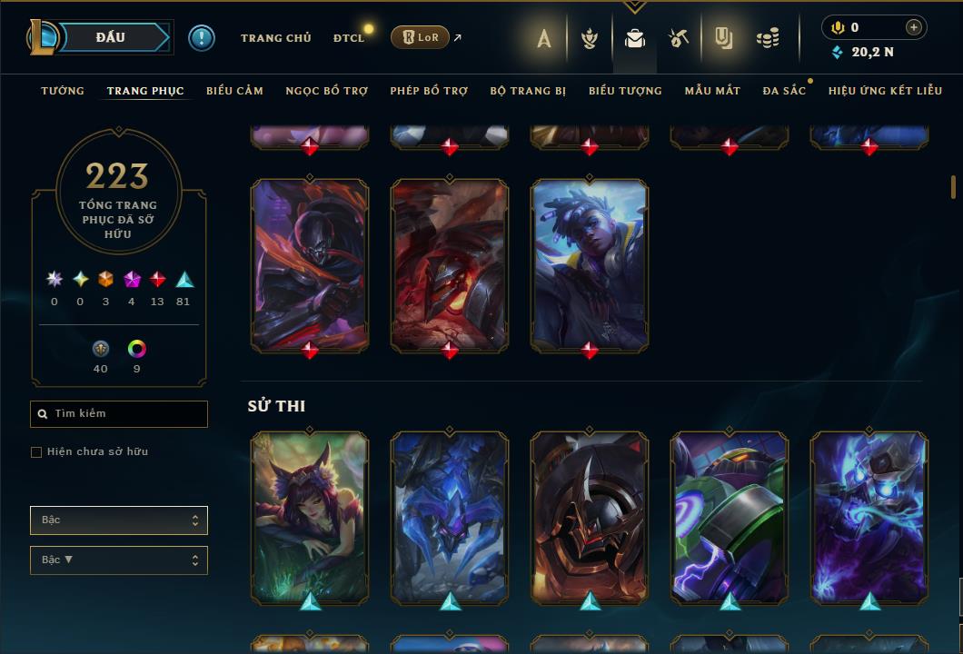 Hình ảnh chi tiết tài khoản LMHT mã số 64313 - Shop LMHT