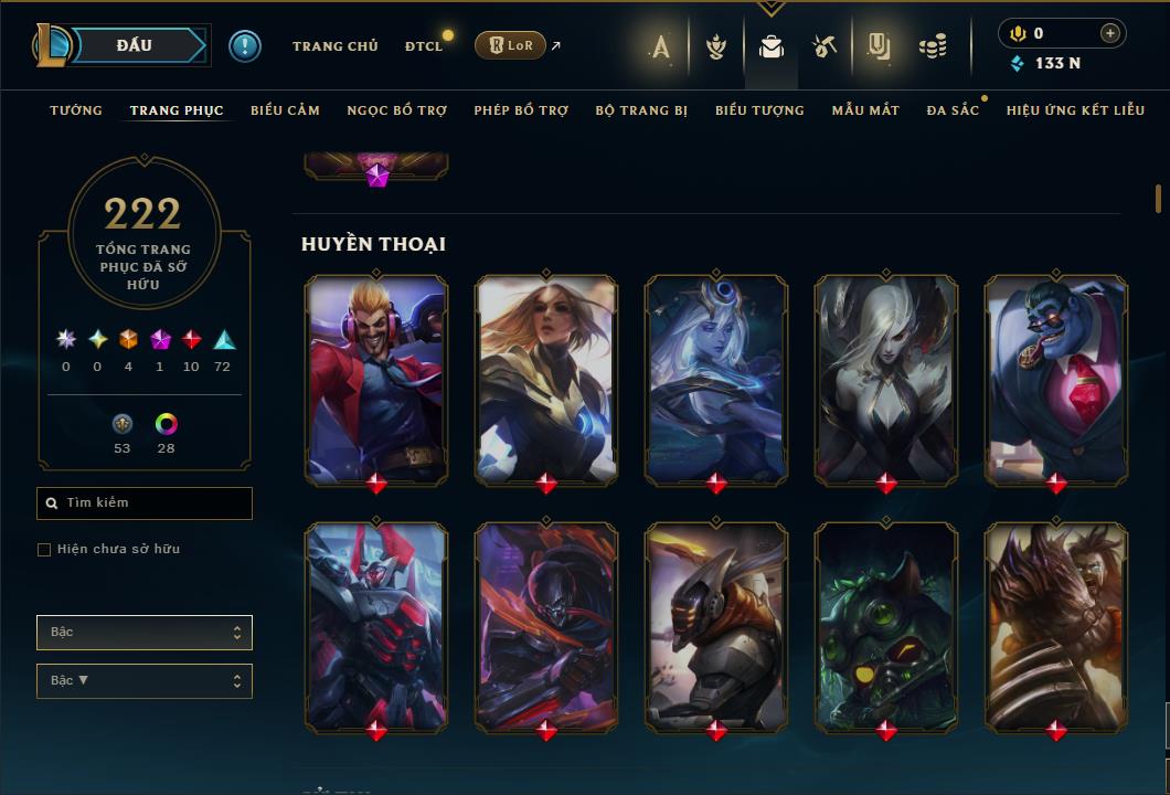 Hình ảnh chi tiết tài khoản LMHT mã số 64315 - Shop LMHT