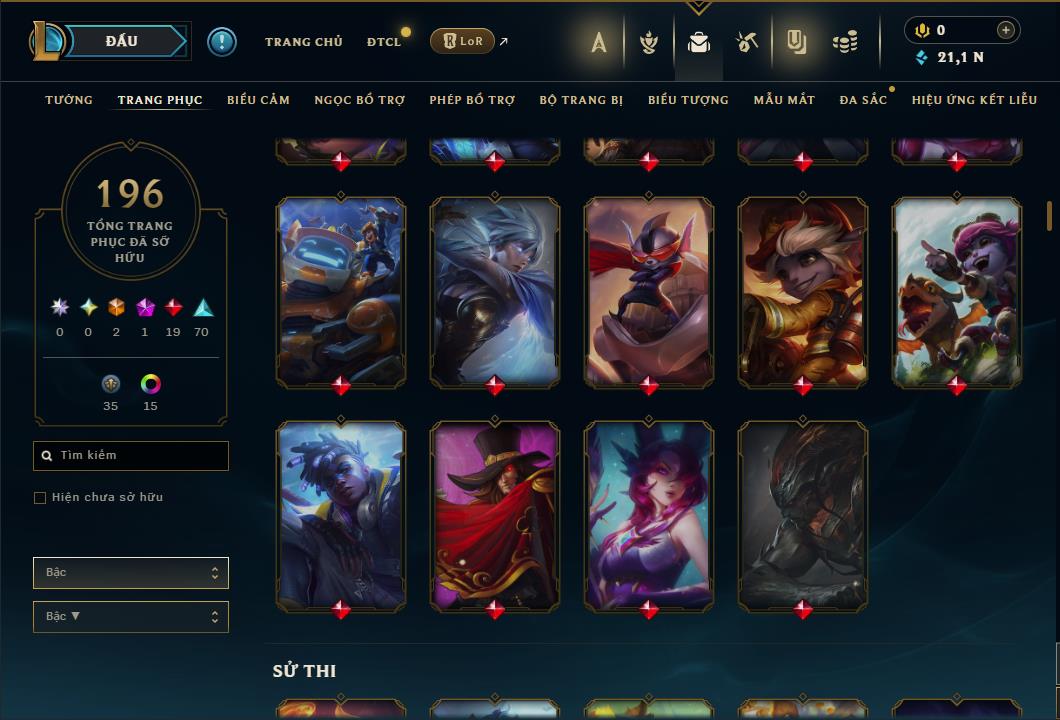 Hình ảnh chi tiết tài khoản LMHT mã số 64340 - Shop LMHT