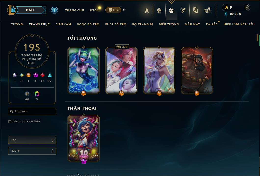 Hình ảnh chi tiết tài khoản LMHT mã số 64341 - Shop LMHT