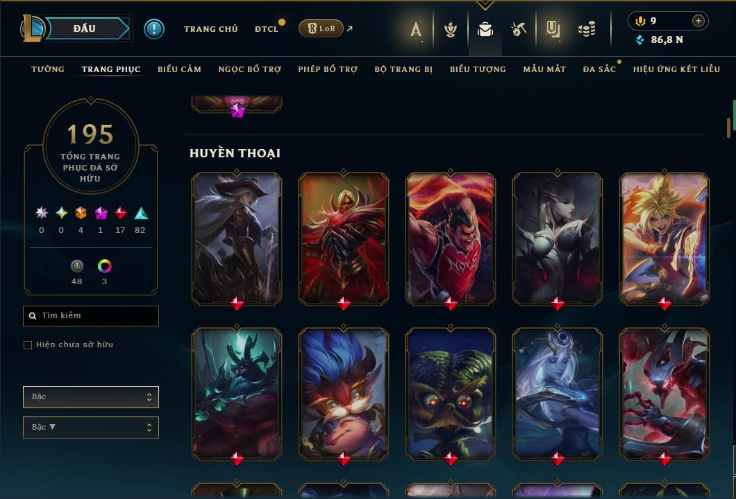 Hình ảnh chi tiết tài khoản LMHT mã số 64341 - Shop LMHT